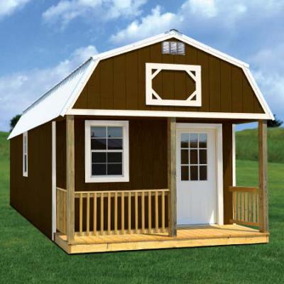 RTO Painted Lofted Barn Cabin